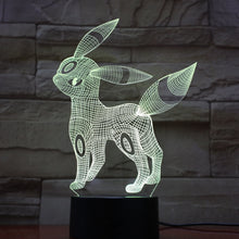 Load image into Gallery viewer, Pokemon Go Umbreon Figure Kid Night Light LED Living Room Decorative Lamp Dropshipping 2019 Festival Gift 3D Lamp Eevee Family