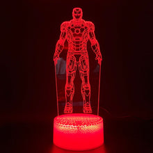 Load image into Gallery viewer, 3D Illusion Lamp Marvel Ironman Figure Nightlight for Kids Bedoom Decor Table Lamp Awesome Child Gift Iron Man Led Night Light